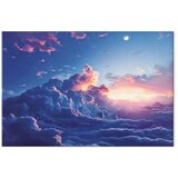  Slika - Night Concert in the Mountains: Clouds Illuminated by the Last Rays of the Sun 120x80 | shoptok.hr