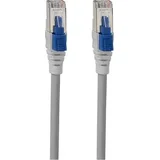 21600010 RJ45 omrežni kabel\, Patch kabel CAT 6a S/FTP 1.00 m siva zaščiten 1 kos, (20415196)