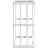 Vanjski držač za cjepanice bijeli 108x52x106 masivna borovina | shoptok.hr