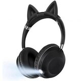  cat ear bluetooth slušalice crne cene