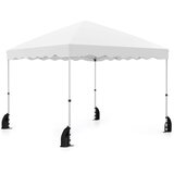 Costway Vrtni paviljon Vrtni šotor 3 x 3 m bele barve, (5000249912) | Shoptok.si