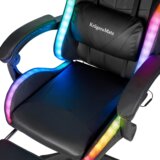  Kruger&Matz GX-150 crna LED gejmerska stolica | shoptok.hr