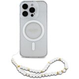 Guess Ohišje za iPhone 16 Pro MagSafe z bleš?icami in vrvico, Prozorno, (21749425) | Shoptok.si