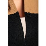 Fenzy Pletena Jopica Z "V" Izrezom, Bež/Črna/Bela | Shoptok.si