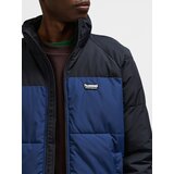 Hummel Muška jakna Hmlpuff jacket short sportswear, Tamnoplavo-crna