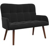 SOFA za dvije osobe Crna 115 x 61 x 87 cm Baršun | Eponuda.com