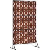  Zaslon za privatnost 100 x 50 x 180 cm Otporni čelik Rđa | shoptok.hr