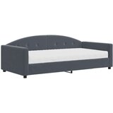 vidaXL Dnevni krevet s madracem tamnosivi 100 x 200 cm baršunasti | shoptok.hr