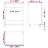  Cabinet s pohranom Med 60 x 46 x 81 5 cm Čvrsto borovo drvo | shoptok.hr