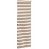 Zebra zavjesa Pješčano smeđa 70x200 cm Širina tkanine 65,9 cm Poliester | shoptok.hr