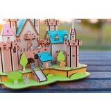  3d drvena eko puzzle - RAJSKI ZAMAK | ePonuda.com