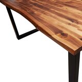  Blagovaonski stol sa živim rubom 140x80x75 cm od drva bagrema | shoptok.hr