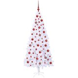  Umjetno božićno drvce s stalakom Bijelo 180 cm PVC i čelik | shoptok.hr