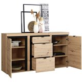 Mömax komoda nyon, barva hrasta, črna | Shoptok.si