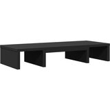 vidaXL Stojalo za monitor nastavljivo črna 60x24x10,5 cm inž. les | Shoptok.si