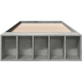 vidaXL Okvir kreveta boja betona 75x190 cm od konstruiranog drva | shoptok.hr