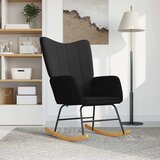 Furnova Gugalni stol črno blago, (21946366) | Shoptok.si