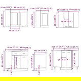  11-dijelni set kuhinjskih elemenata od starog drva | shoptok.hr