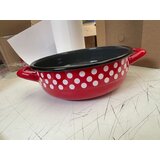 Metalac seljačka zdjela Red dot, 16cm / 1,20l - malo oštećenje na ručci | shoptok.hr