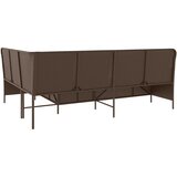  Vrtna sofa kutna s jastucima smeđa poli ratan | shoptok.hr
