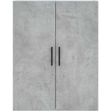 vidaXL Visoka komoda betonsko siva 69,5x34x180 cm inženirski les | Shoptok.si