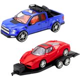  Automobil s prikolicom za igru i dodatnim vozilom - crveno/plavi | shoptok.hr