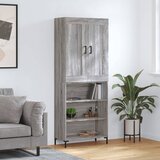  Visoka komoda siva sonome 69,5x34x180 cm od konstruiranog drva | shoptok.hr