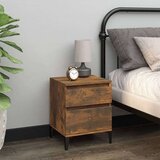  Noćni ormarići 2 kom boja dimljenog hrasta 40x35x50 cm | shoptok.hr