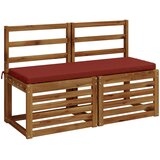  Jastučić za klupu SOEST 100% poliester Crvena 100 x 40 x 5 cm Slike