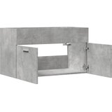 Ormarić za umivaonik siva boja betona 80 x 38,5 x 46 cm iverica | shoptok.hr