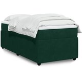 Box spring krevet s madracem tamnozeleni 90x200 cm baršunasti | shoptok.hr