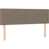  Krevet s oprugama i madracem smeđesivi 140 x 190 cm od tkanine | shoptok.hr