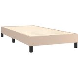 Krevet s oprugama i madrac cappuccino 100x200cm od umjetne kože | Eponuda.ba