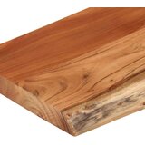  Stenska polica 70x30x3,8 cm pravokotna akacija naraven rob | Shoptok.si