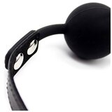 LateToBed BDSM Line Gag Silicone Ball Black | Shoptok.si