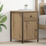 vidaXL Nočna omarica Ročno izdelan hrast 40x42x60 cm Inženirski les | Shoptok.si
