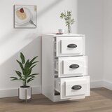  Komoda sjajna bijela 36 x 35,5 x 67,5 cm od konstruiranog drva | Eponuda.com