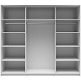 MID.YOU OMARA Z DRSNIMI VRATI, bela, visoki sijaj, prozorno | Shoptok.si
