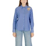 Only Srajce & Bluze Onlkaylen Ls Heart Emb Shirt Wvn 15360749 Modra u