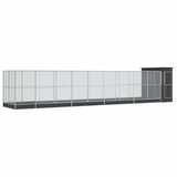  Kavez za ptice s produžetkom srebrni 1037x203x216 cm čelični | Eponuda.com