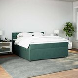  Krevet s oprugama i madracem tamnozeleni 180x200 cm baršunasti | shoptok.hr