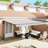 vidaXL Senčnik Antracit 5 × 3,5 m Kovina | Shoptok.si