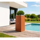 Garden Cube High | Metalni vanjski stup za sadnju | 250 L | Rđa - BRANDED IN EU