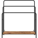 vidaXL Stalak za odjeću s policom Staro drvo 90 x 30 x 100.5 cm | shoptok.hr