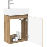 Jedinstveni ormar za kupaonicu s umivaonikom Hrast artisan | shoptok.hr