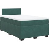 Maison Chic Box spring postelja - Vzmetna postelja z vzmetnico temno zelena 120x200 cm žamet SL4296, (21902521) | Shoptok.si