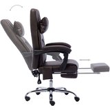  Masažni pisarniški stol rjav umetno usnje, (20669167) | Shoptok.si
