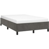 vidaXL Posteljni okvir temno siv 120x190 cm žamet | Shoptok.si