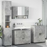  Set namještaja za kupaonicu 4 kom. Betonski sivi | shoptok.hr