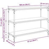 vidaXL Ormarić za knjige Staro drvo 100 x 33 x 71 cm Konstruirano drvo | shoptok.hr